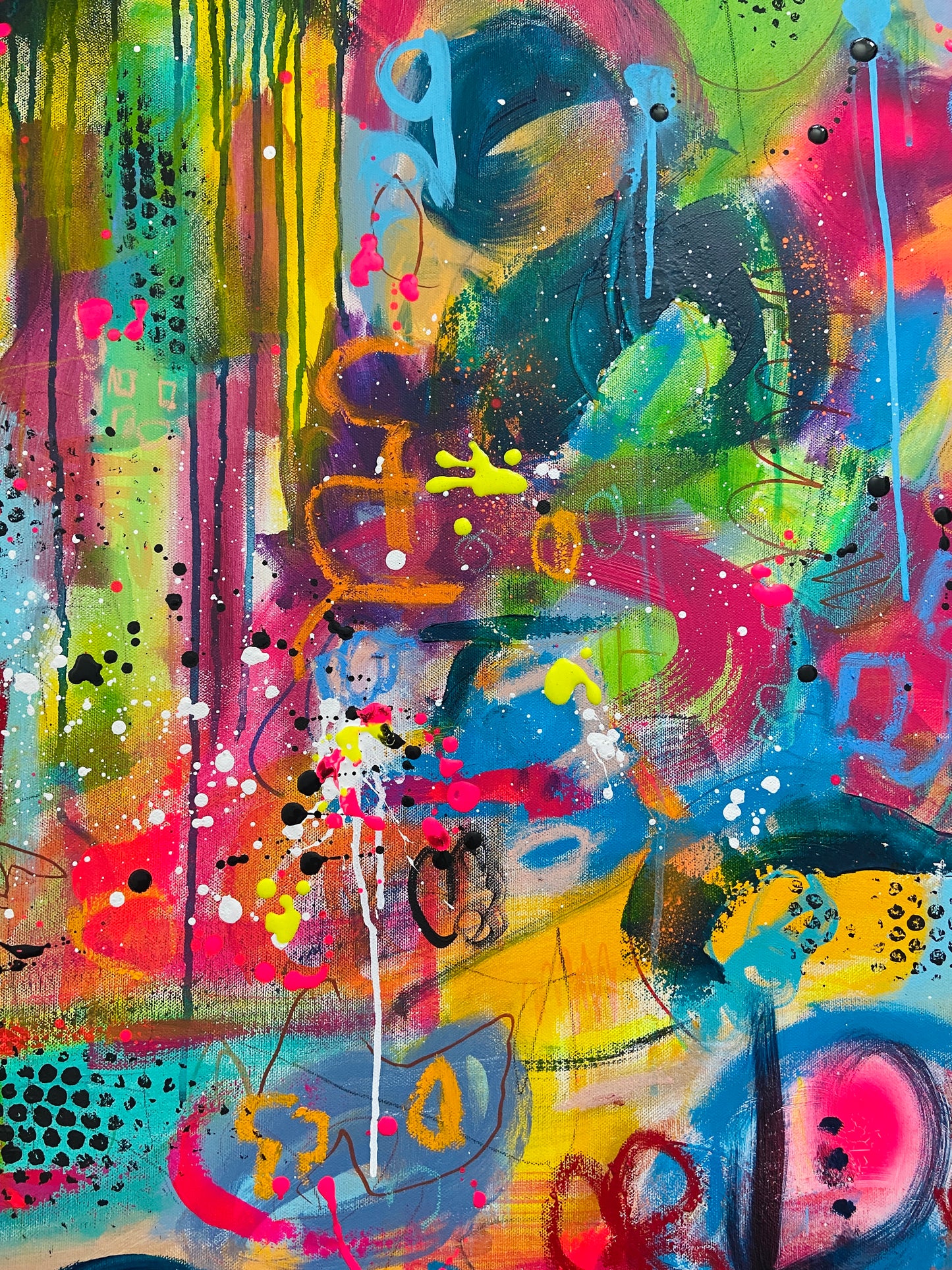 Joyful Kaleidoscope: Colorful Fusion of Expression