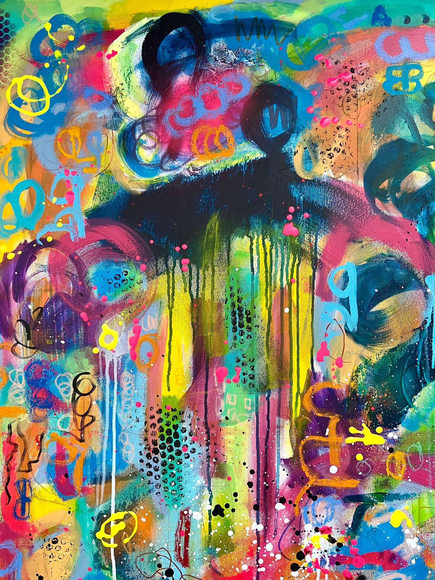 Joyful Kaleidoscope: Colorful Fusion of Expression