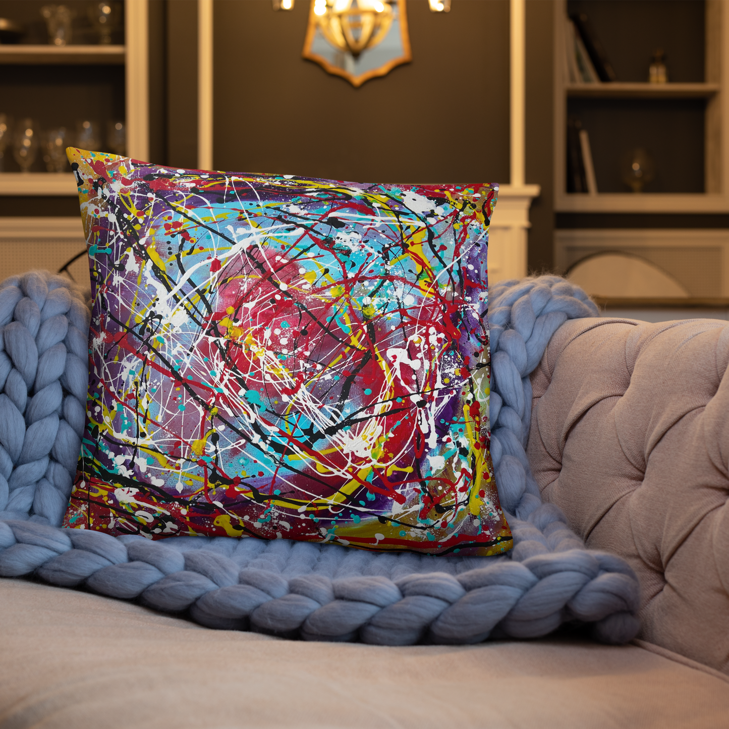 Jelly Bean Throw Pillow