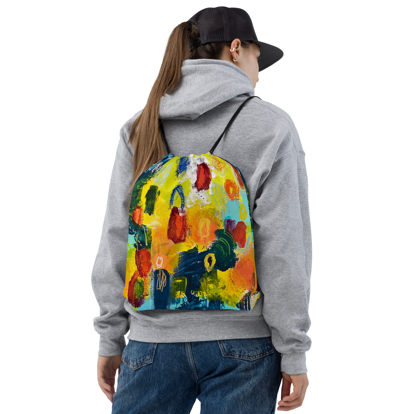 Roses Eternal Drawstring bag