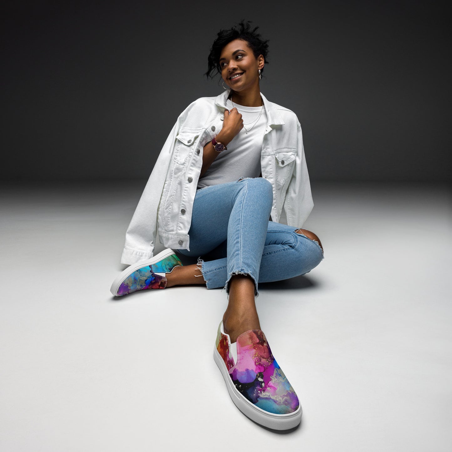 Blooms Women’s Slip-on Canvas Shoes
