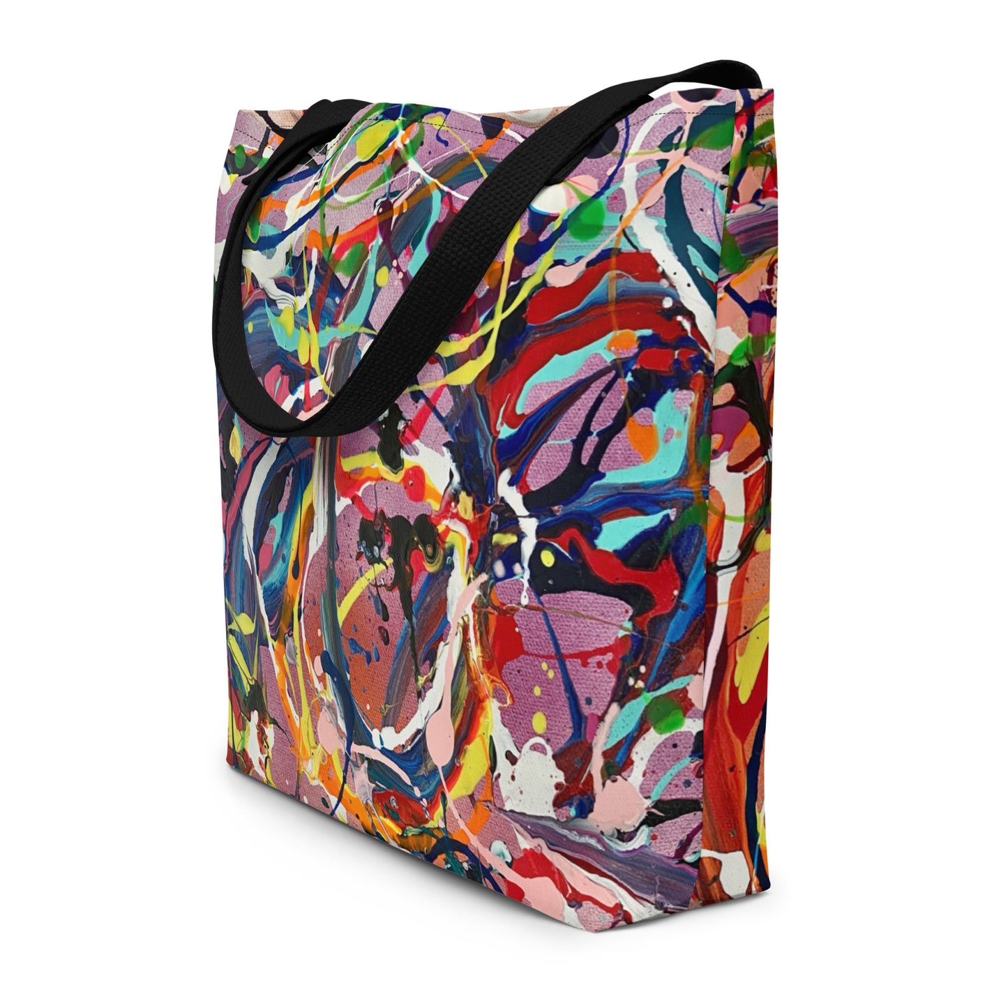 Candy Swirls Large Tote Bag