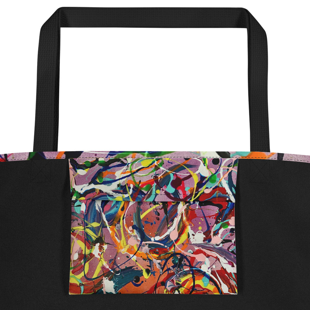 Candy Swirls Large Tote Bag