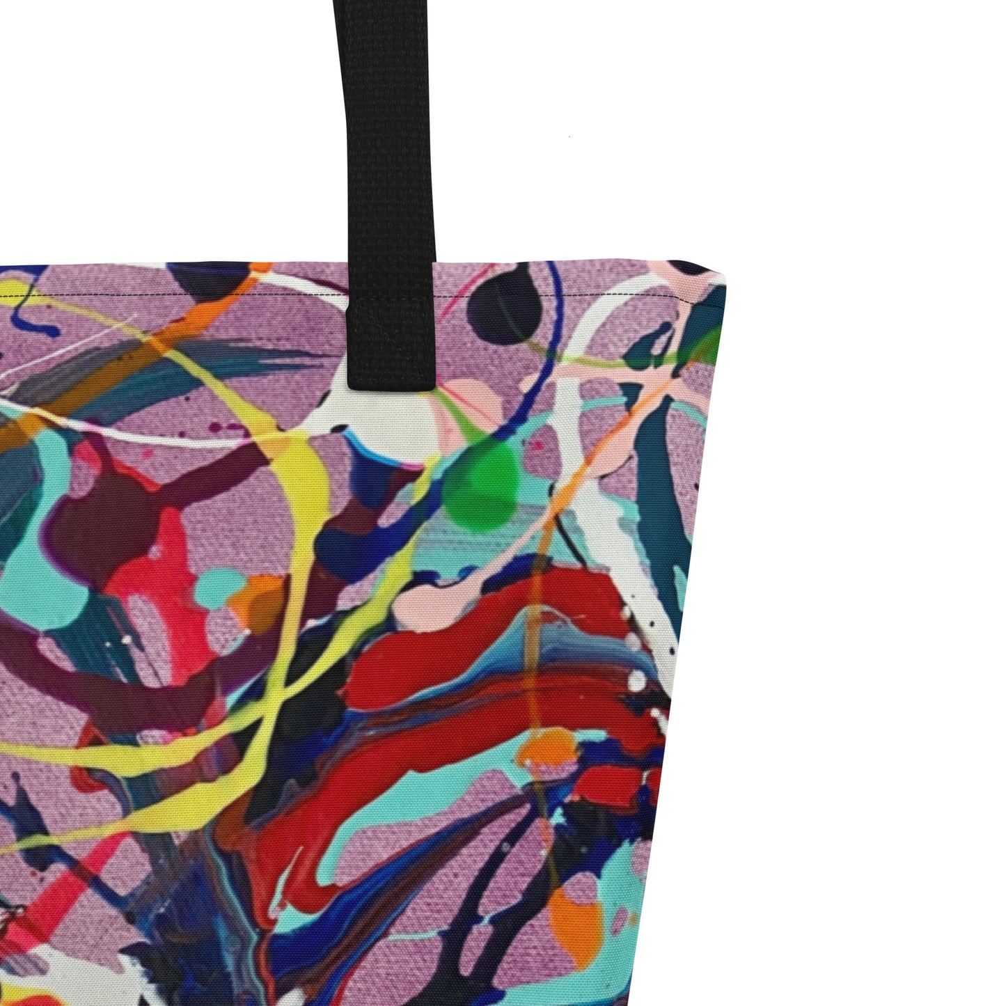 Candy Swirls Large Tote Bag