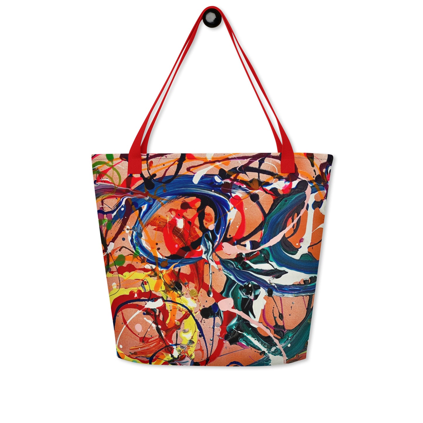 Candy Swirls Large Tote Bag