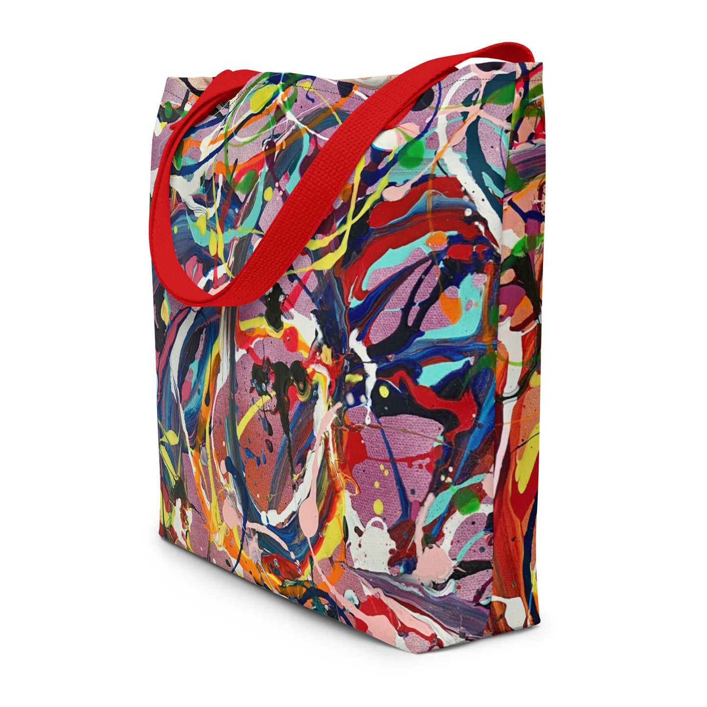 Candy Swirls Large Tote Bag