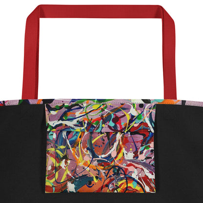 Candy Swirls Large Tote Bag