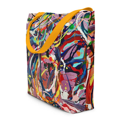 Candy Swirls Large Tote Bag