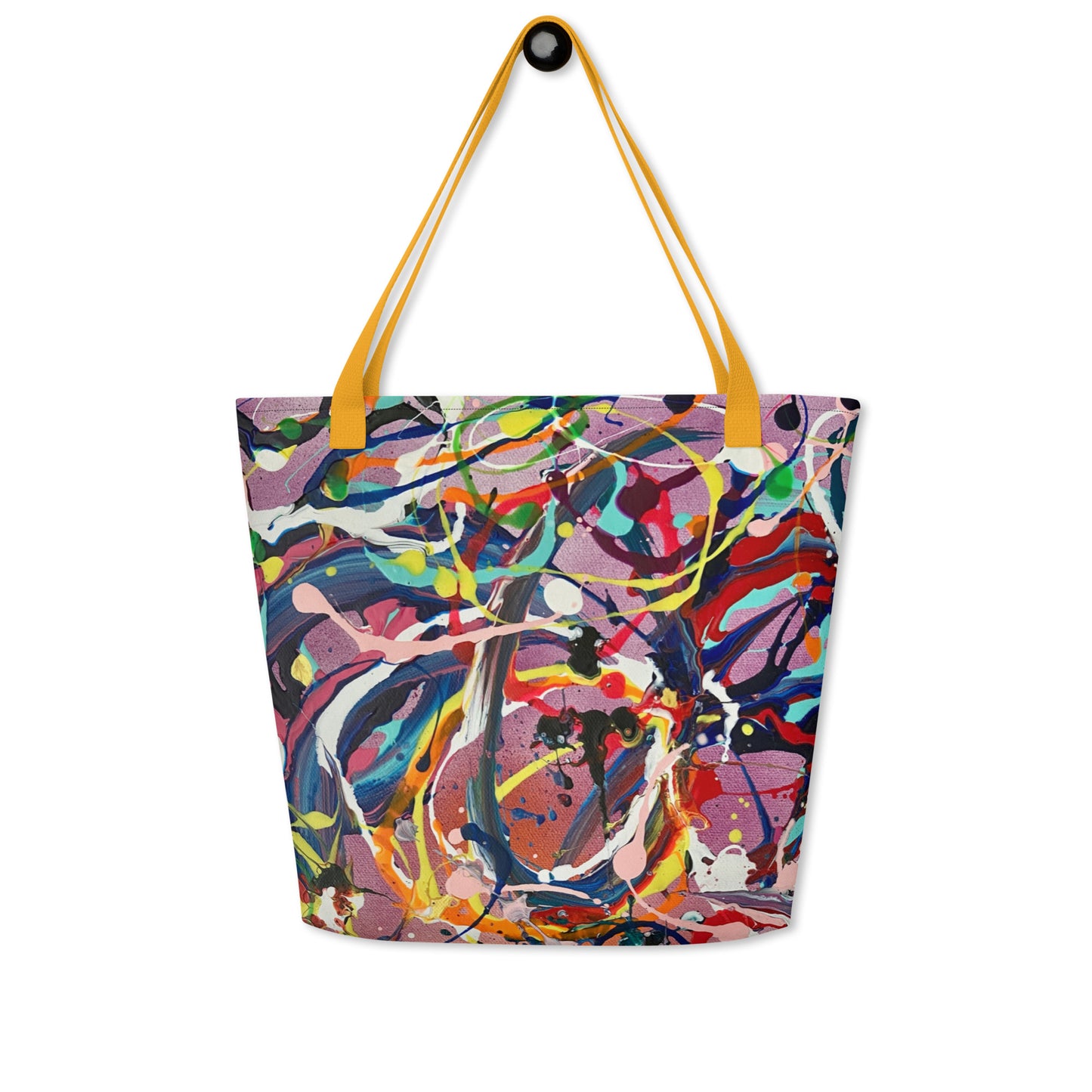 Candy Swirls Large Tote Bag