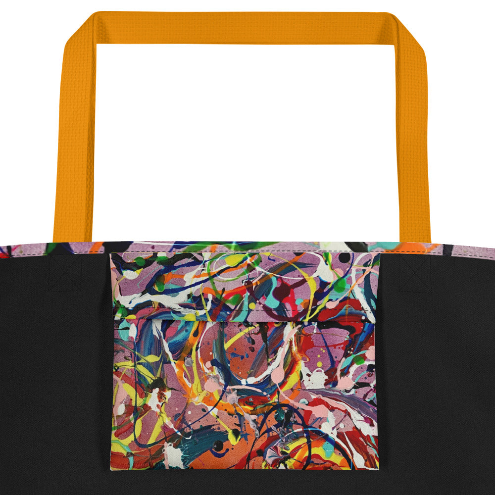 Candy Swirls Large Tote Bag