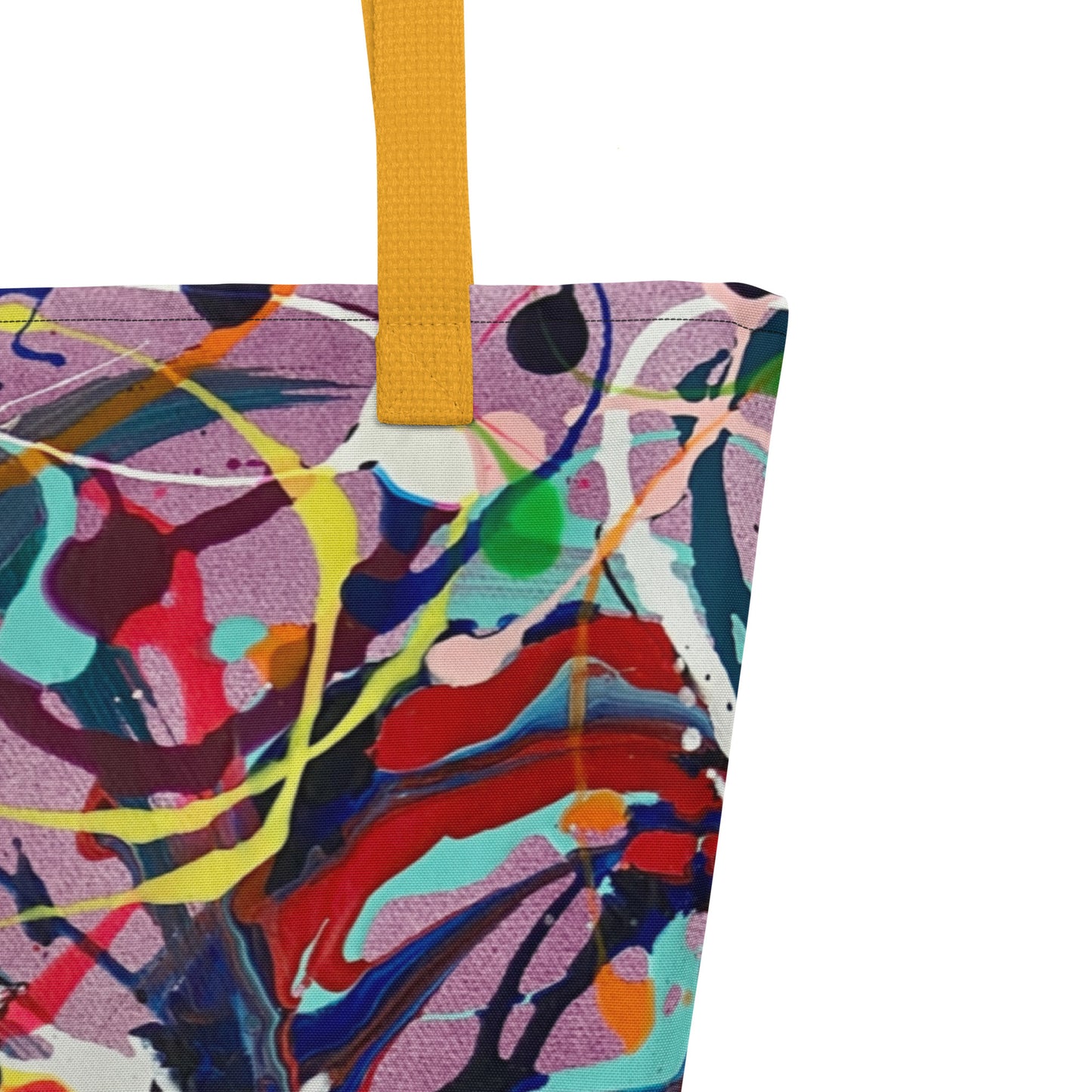 Candy Swirls Large Tote Bag